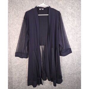 R&M Richards Women's Two-Piece Dress and Jacket  Outfit Navy Size 2X Formal